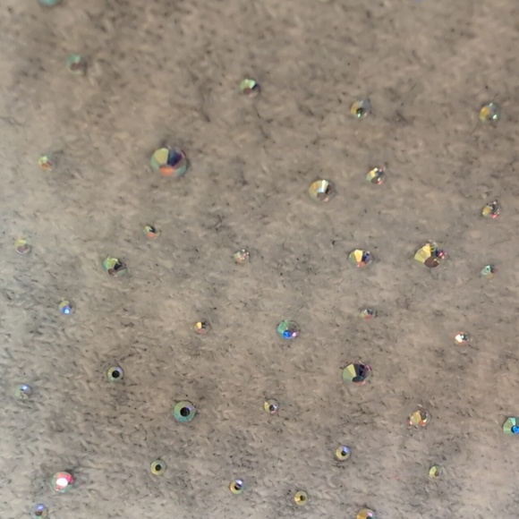 J. Crew V-neck Sparkle Cardigan in Supersoft Yarn, Heather Grey, Size M, EUC - Picture 7 of 10